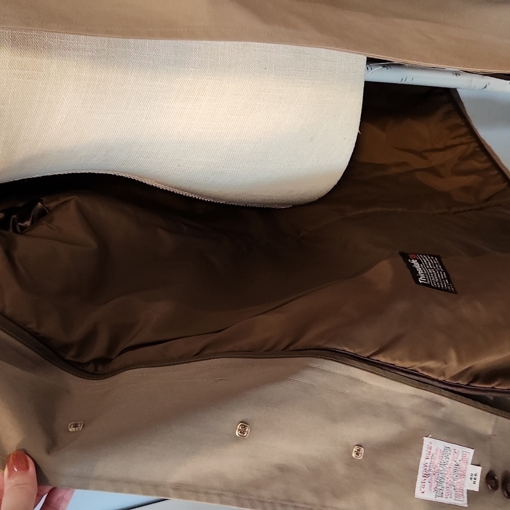 Vintage 90's London Fog Wamsutta car trench coat Thinsulate Lined - Picture 4 of 13